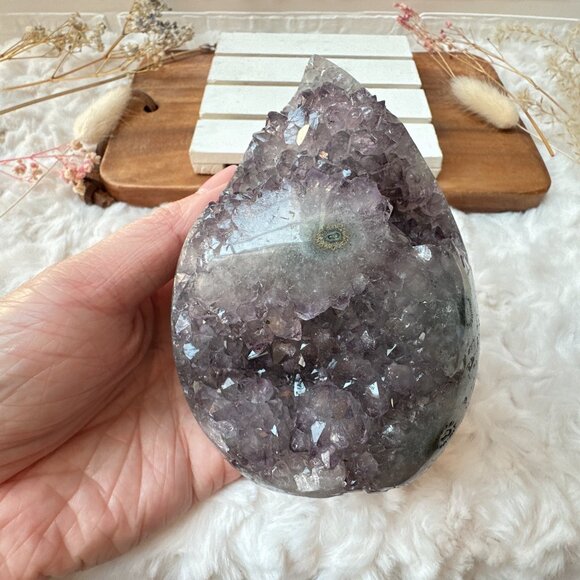Gorgeous Amethyst Flame | Amethyst Crystal Cluster - Picture 3 of 10